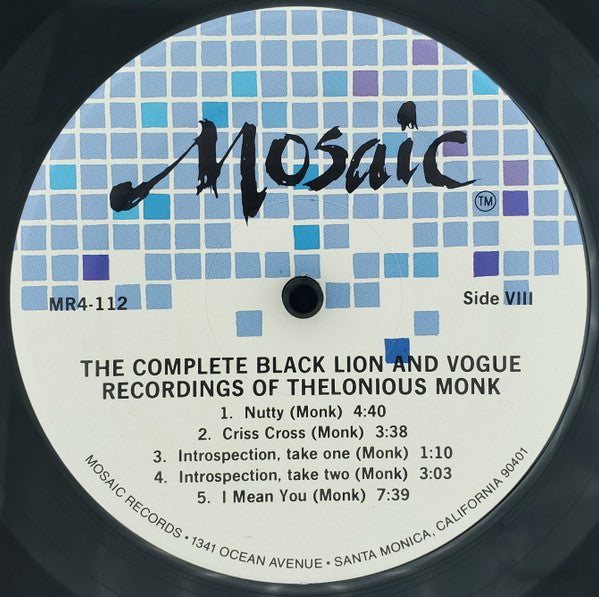 The Complete Black Lion And Vogue Recordings Of Thelonious Monk