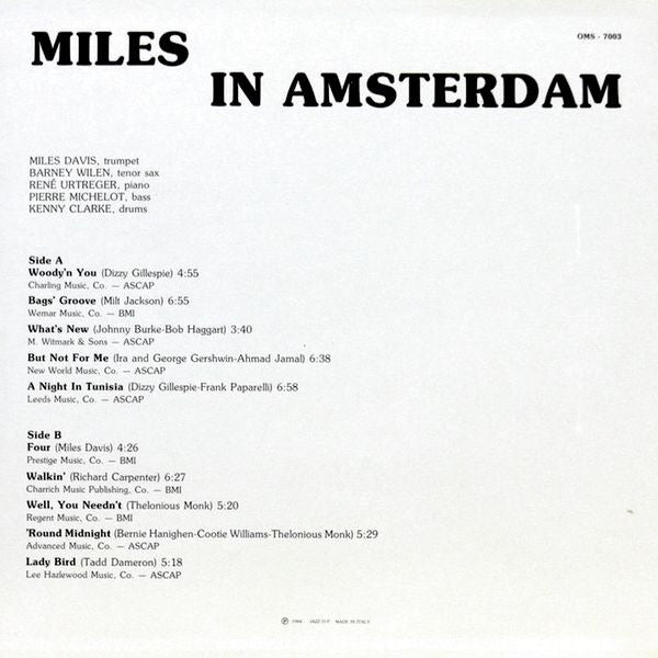 Miles In Amsterdam