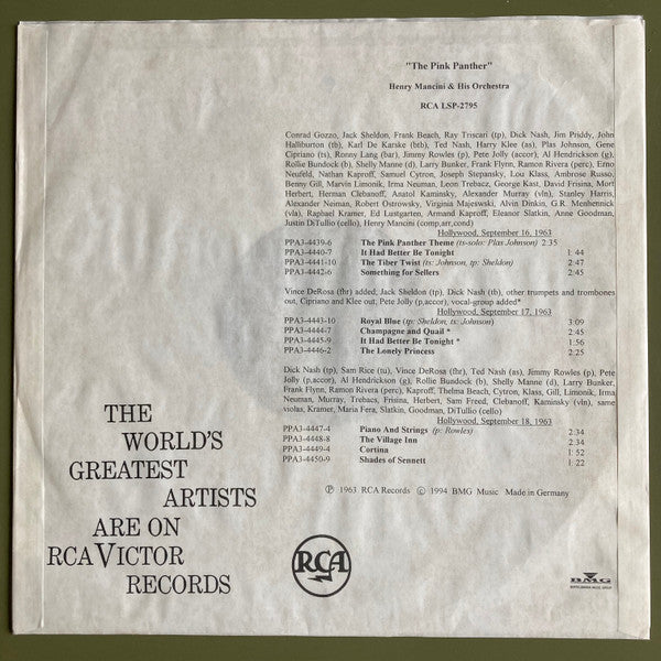 The Pink Panther (Music From The Film Score)