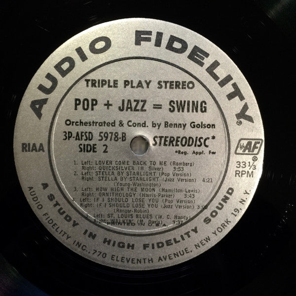 Triple Play Stereo Pop + Jazz = Swing