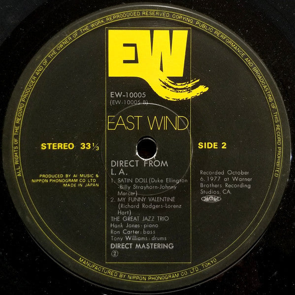 The Great Jazz Trio Direct From L.A.