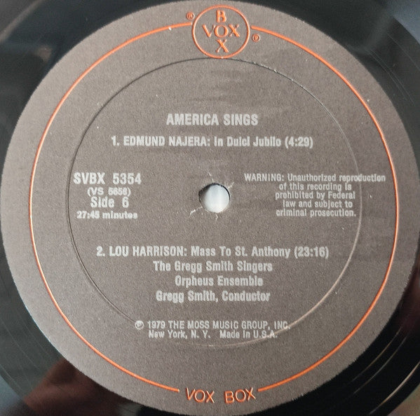 America Sings Volume V (American Choral Music After 1950)