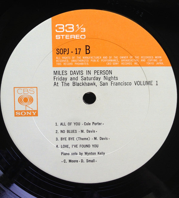 In Person Friday And Saturday Nights At The Blackhawk, San Francisco volume 1