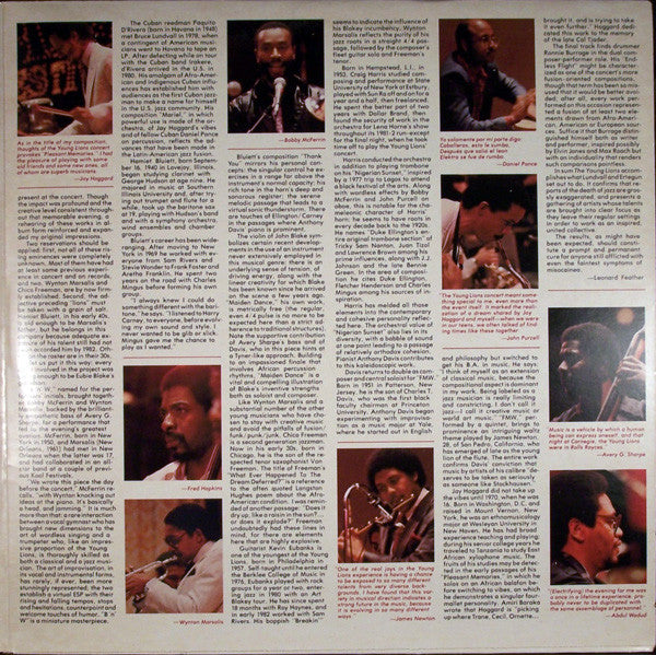 The Young Lions - A Concert Of New Music Played By Seventeen Exceptional Young Musicians - The Kool Jazz Festival June 30, 1982
