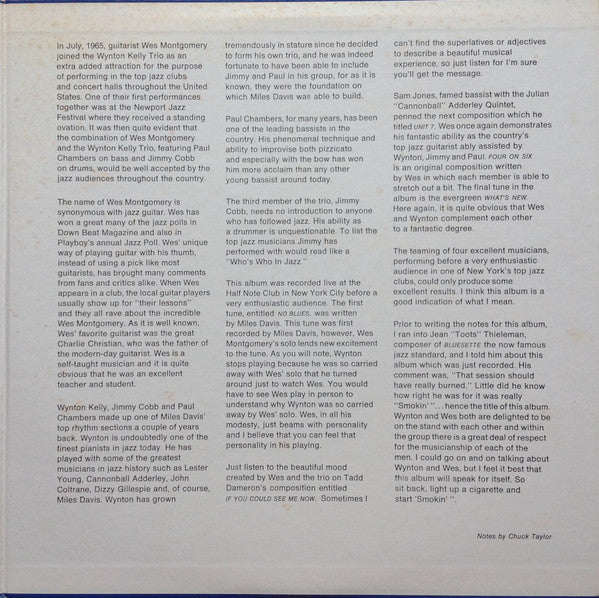 Smokin' At The Half Note = ハーフ・ノートのウェス・モンゴメリーとウィントン・ケリー