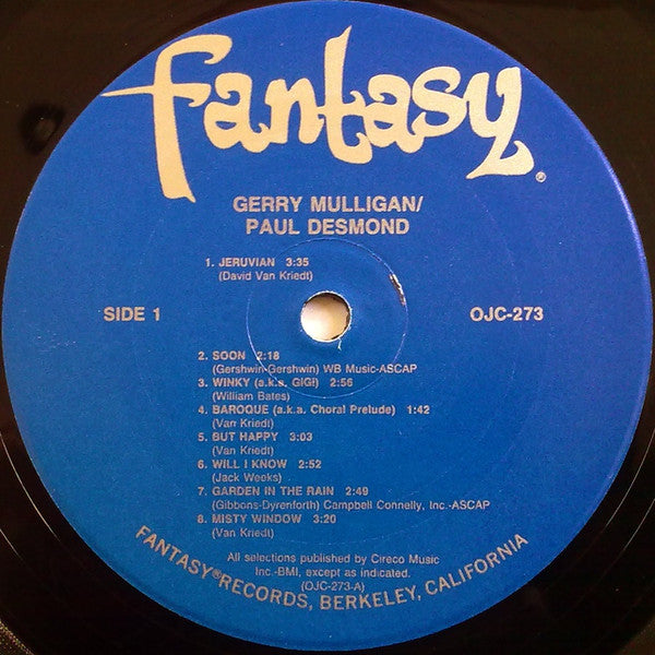 Gerry Mulligan/Paul Desmond