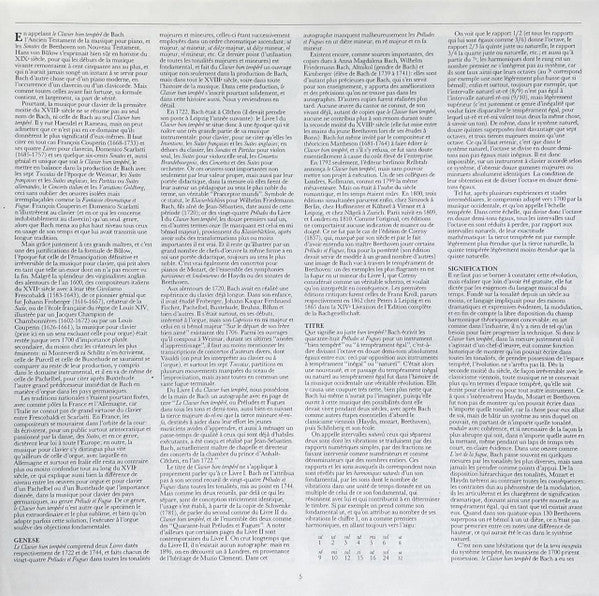 Das Wohltemperierte Klavier BWV 846-893 = The Well-Tempered Clavier = Le Clavier Bien Tempéré