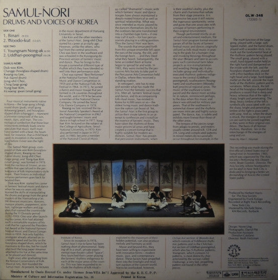 Drums And Voices Of Korea