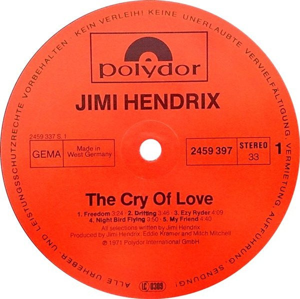 The Cry Of Love
