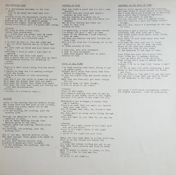 Darkness On The Edge Of Town = 闇に吠える街