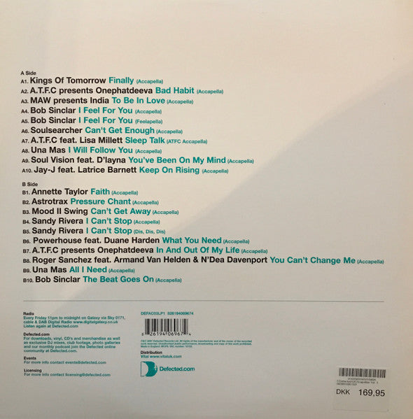 Defected Accapellas Volume 3 (Classics)