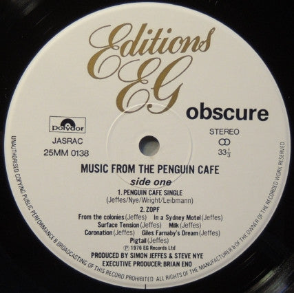 Music From The Penguin Cafe