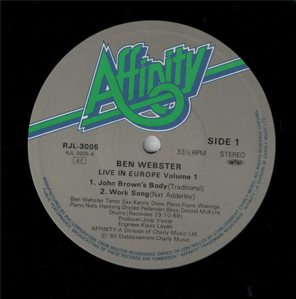 Live In Europe Volume One