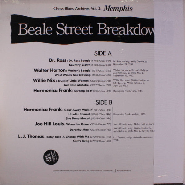 Beale Street Breakdown - Chess Blues Archives Vol.3: Memphis