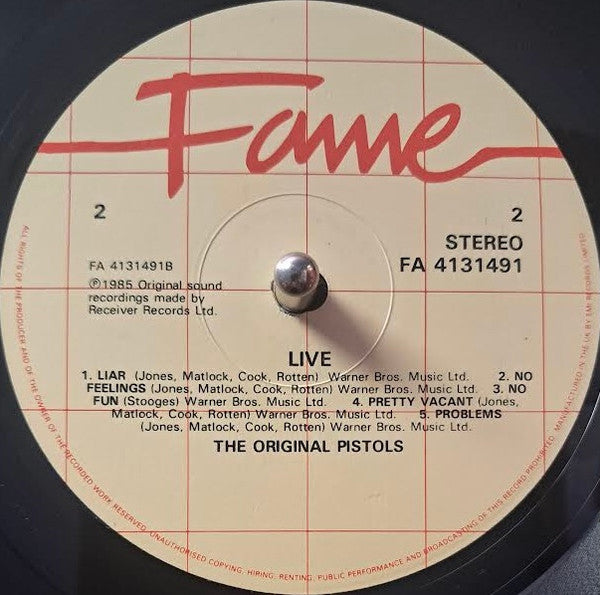 The Original Pistols Live