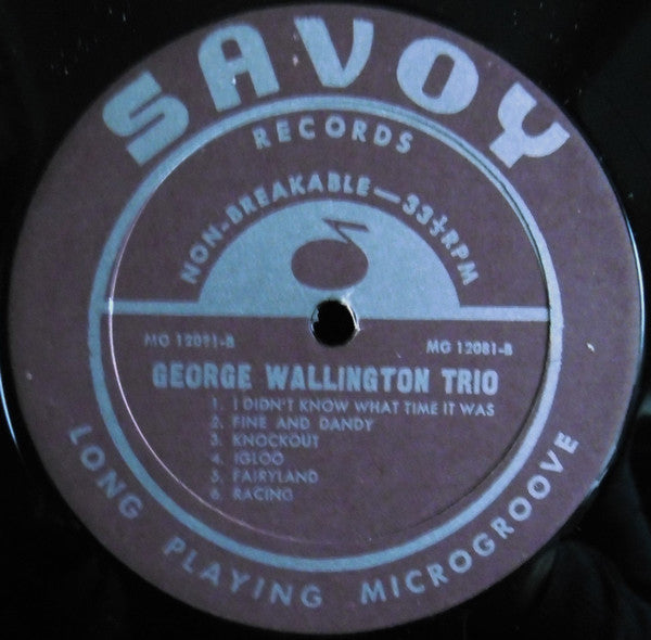 Release: The George Wallington Trio-Vinyl-US-None-MG-12081-9504140