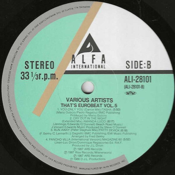 That's Eurobeat Vol. 5