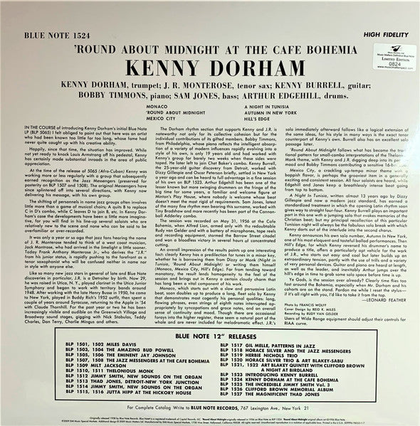 'Round About Midnight At The Cafe Bohemia