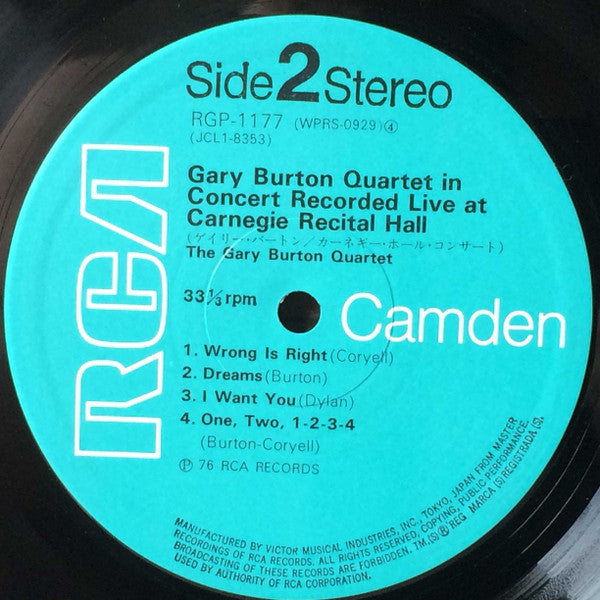 Gary Burton Quartet In Concert