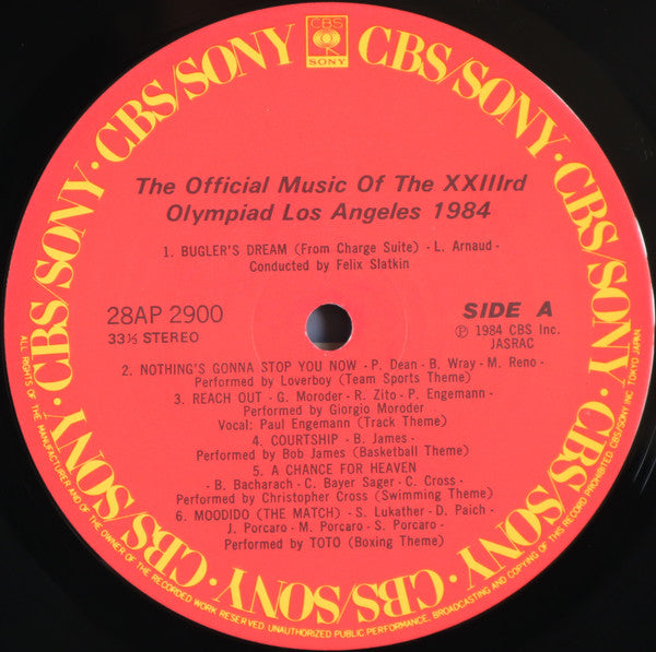 The Official Music Of The XXIIIrd Olympiad - Los Angeles 1984