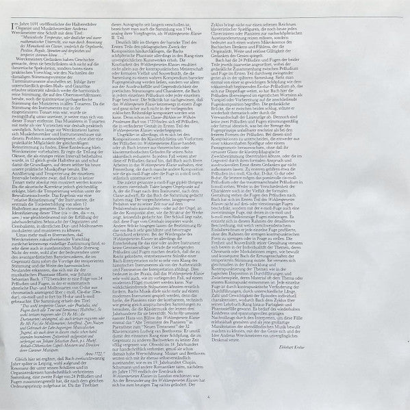 Das Wohltemperierte Klavier BWV 846-893 = The Well-Tempered Clavier = Le Clavier Bien Tempéré