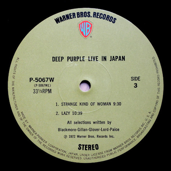 Live In Japan = ライヴ・イン・ジャパン