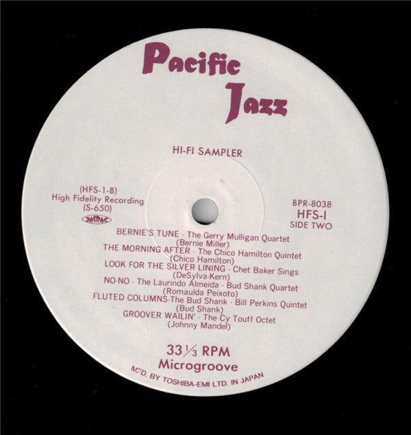 Assorted Flavors Of Pacific Jazz - A Hi-Fi Sampler $1.98
