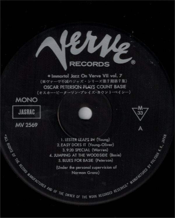 Oscar Peterson Plays Count Basie