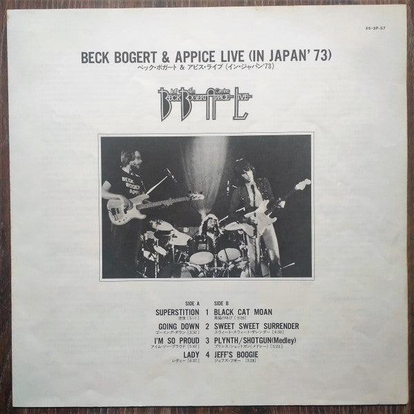 Beck, Bogert & Appice Live