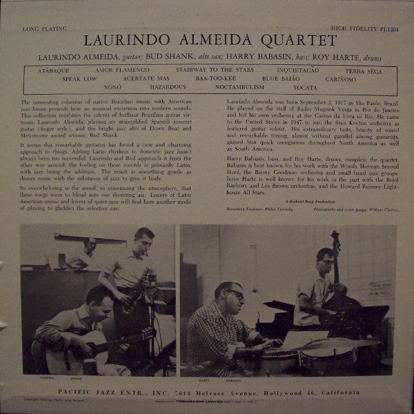 Laurindo Almeida Quartet Featuring Bud Shank