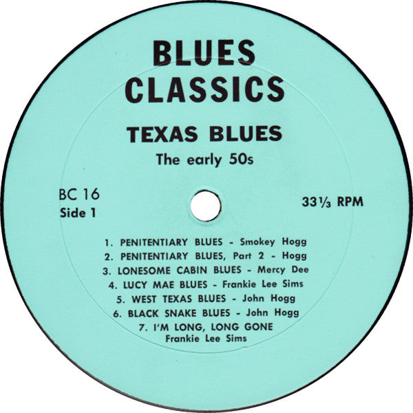Texas Blues - The Early '50s