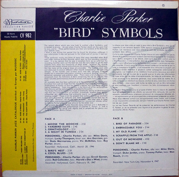 "Bird" Symbols