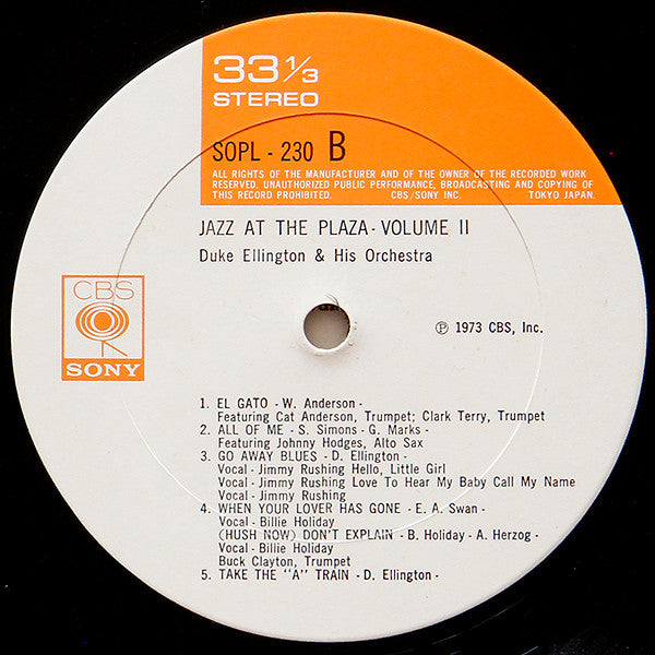 Jazz At The Plaza Vol. II