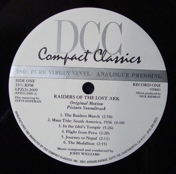 Raiders Of The Lost Ark (Original Motion Picture Soundtrack)