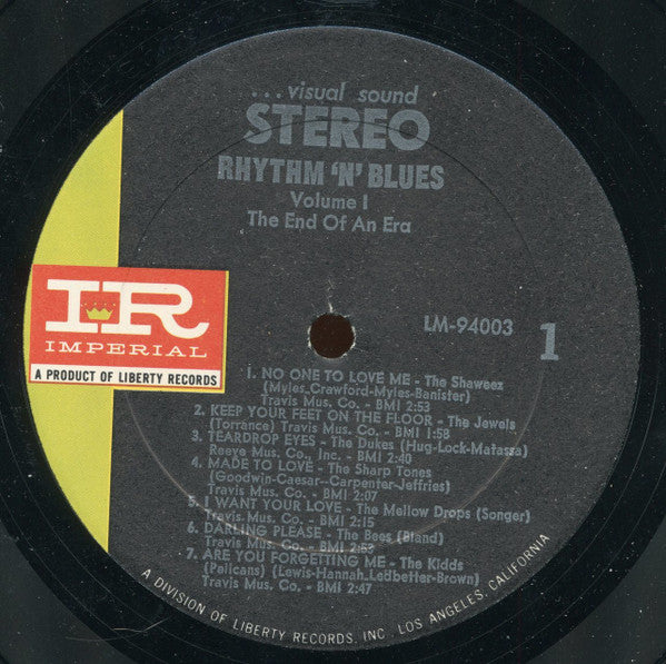 Rhythm 'N' Blues Volume 1: The End Of An Era