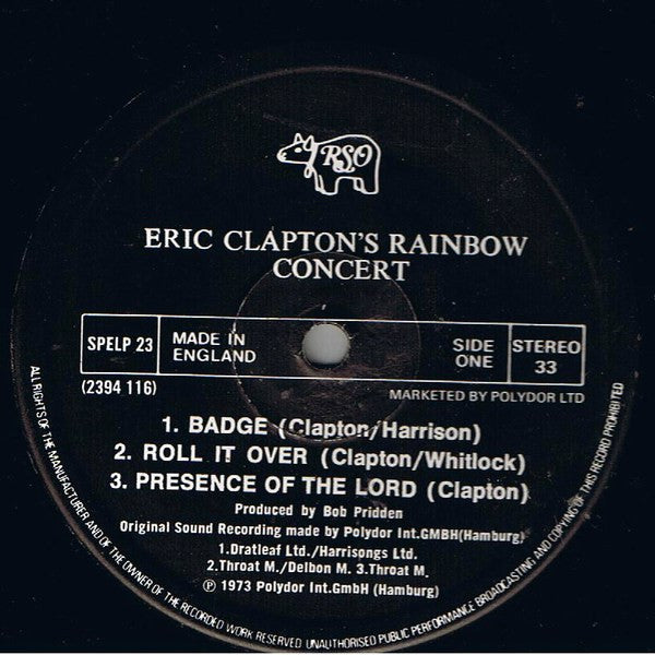 Eric Clapton's Rainbow Concert