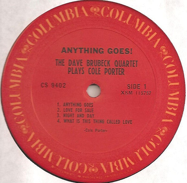 Anything Goes! The Dave Brubeck Quartet Plays Cole Porter