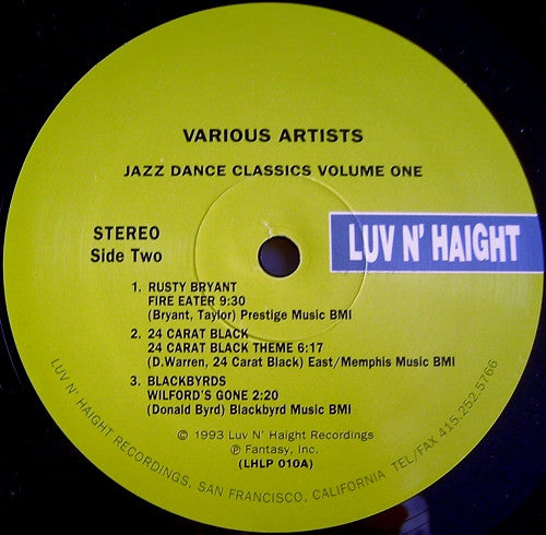 Jazz Dance Classics Volume One