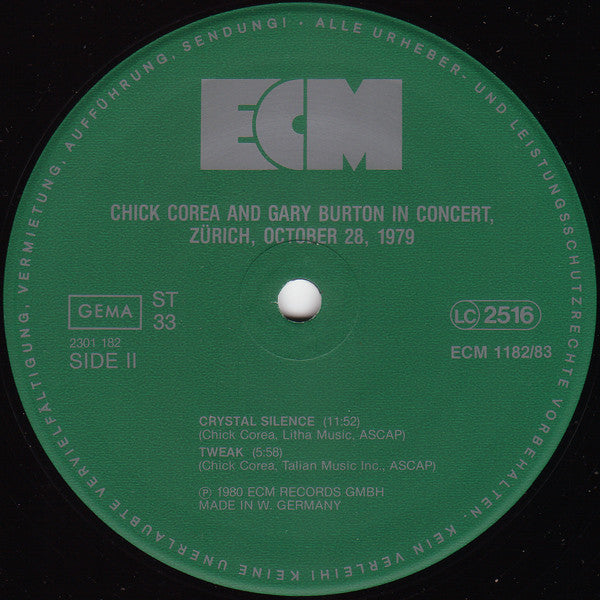 In Concert, Zürich, October 28, 1979