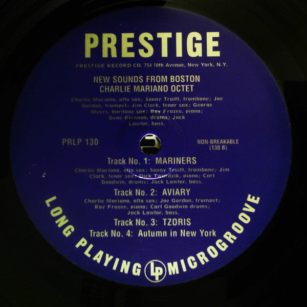 The New Sounds From Boston With Charlie Mariano And His Groups