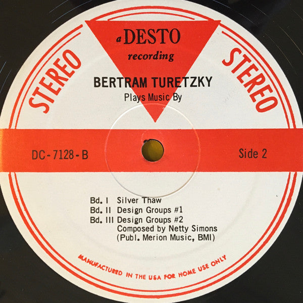 Plays Music By Donald Erb, J. M. Mestres-Quadreny, Will Ogdon, Netty Simons