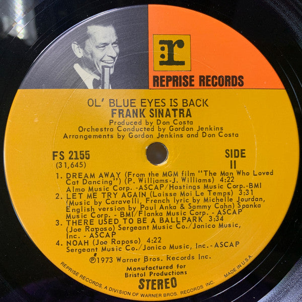 Ol' Blue Eyes Is Back