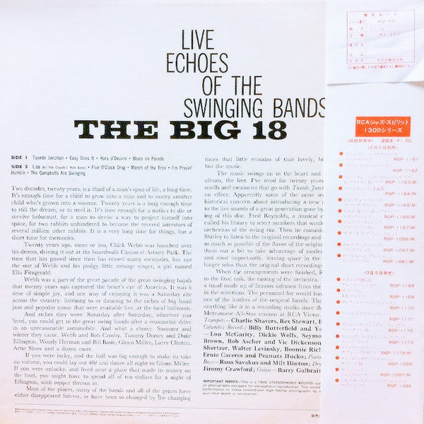 Live Echoes Of The Swinging Bands
