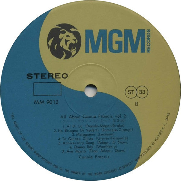 All About Connie Francis Vol. 1, 2