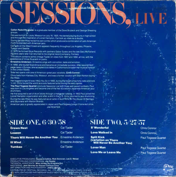 Sessions, Live