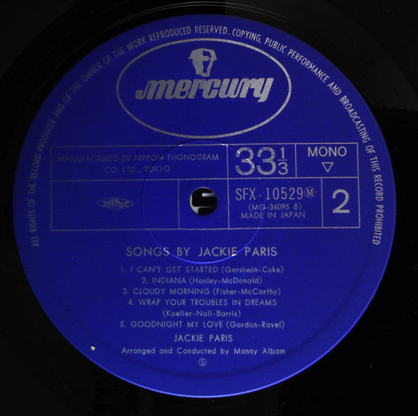 Songs By Jackie Paris