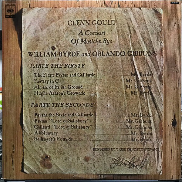 A Consort Of Musicke Bye William Byrde And Orlando Gibbons