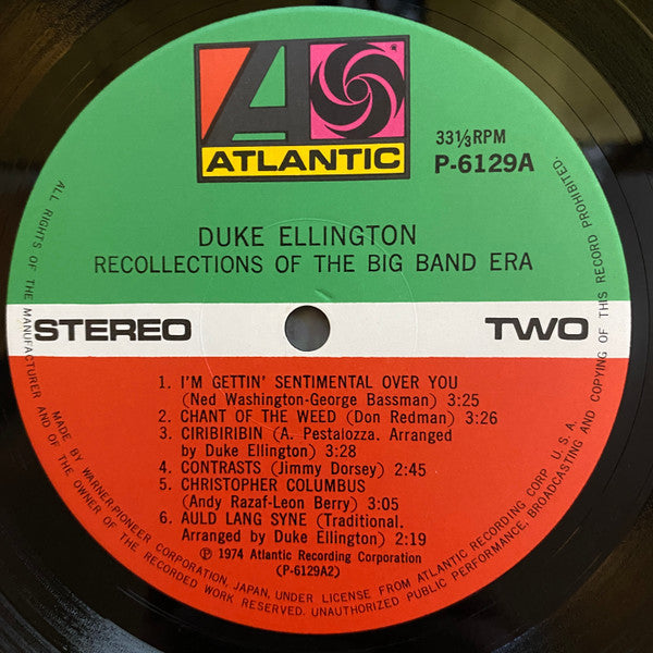 Recollections Of The Big Band Era