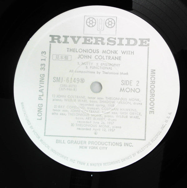 Thelonious Monk With John Coltrane