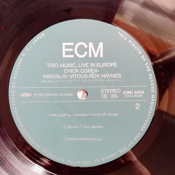 Trio Music, Live In Europe